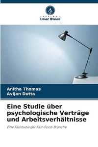 bokomslag Eine Studie ber psychologische Vertrge und Arbeitsverhltnisse