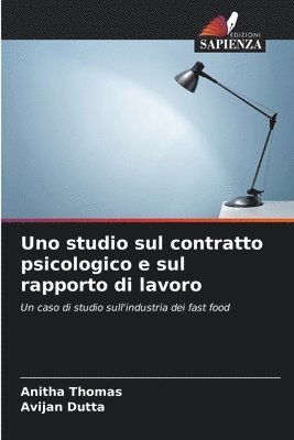 bokomslag Uno studio sul contratto psicologico e sul rapporto di lavoro