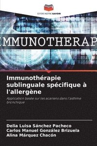 bokomslag Immunothrapie sublinguale spcifique  l'allergne