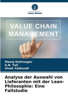 bokomslag Analyse der Auswahl von Lieferanten mit der Lean-Philosophie