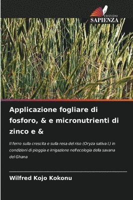 bokomslag Applicazione fogliare di fosforo, & e micronutrienti di zinco e &