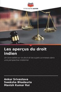 bokomslag Les aperçus du droit indien