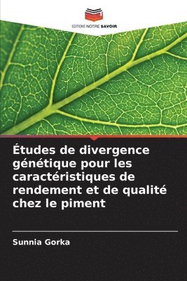 bokomslag tudes de divergence gntique pour les caractristiques de rendement et de qualit chez le piment