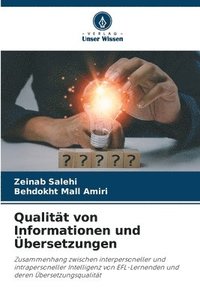 bokomslag Qualitt von Informationen und bersetzungen