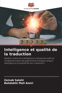 bokomslag Intelligence et qualité de la traduction