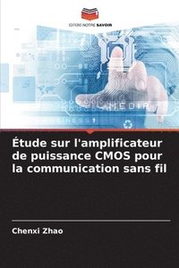 bokomslag Étude sur l'amplificateur de puissance CMOS pour la communication sans fil