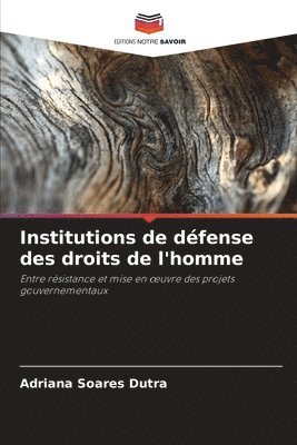 bokomslag Institutions de dfense des droits de l'homme