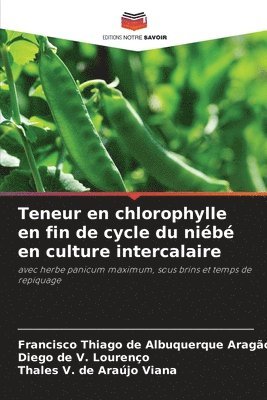 Teneur en chlorophylle en fin de cycle du nib en culture intercalaire 1