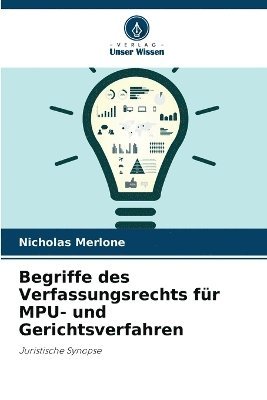 bokomslag Begriffe des Verfassungsrechts fr MPU- und Gerichtsverfahren