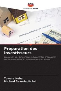 bokomslag Prparation des investisseurs