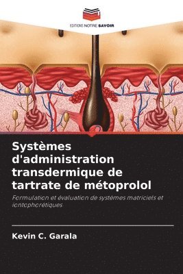 Systèmes d'administration transdermique de tartrate de métoprolol