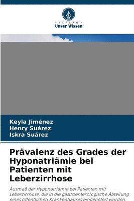 bokomslag Prvalenz des Grades der Hyponatrimie bei Patienten mit Leberzirrhose