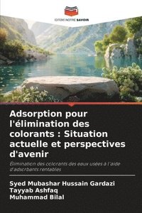 bokomslag Adsorption pour l'limination des colorants