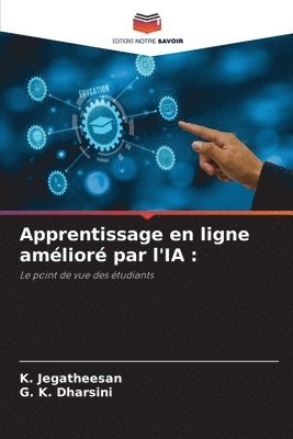 bokomslag Apprentissage en ligne amlior par l'IA