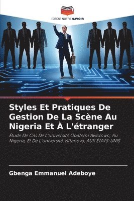 bokomslag Styles Et Pratiques De Gestion De La Scène Au Nigeria Et À L'étranger