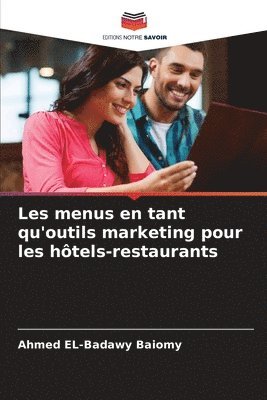 bokomslag Les menus en tant qu'outils marketing pour les htels-restaurants