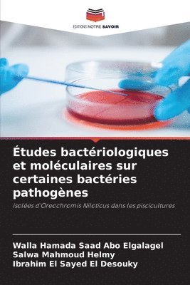 bokomslag tudes bactriologiques et molculaires sur certaines bactries pathognes