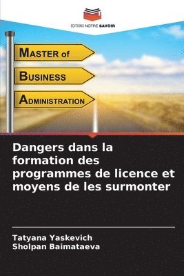 bokomslag Dangers dans la formation des programmes de licence et moyens de les surmonter