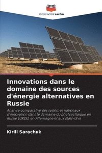 bokomslag Innovations dans le domaine des sources d'nergie alternatives en Russie