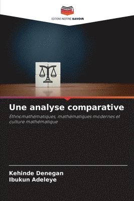 bokomslag Une analyse comparative