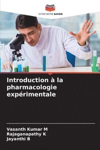 bokomslag Introduction  la pharmacologie exprimentale