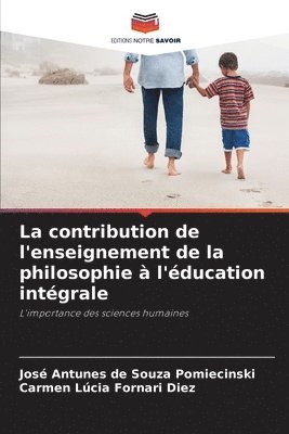 bokomslag La contribution de l'enseignement de la philosophie  l'ducation intgrale