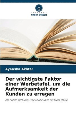bokomslag wichtigste Faktor einer Werbetafel, um die Aufmerksamkeit der Kunden zu erregen