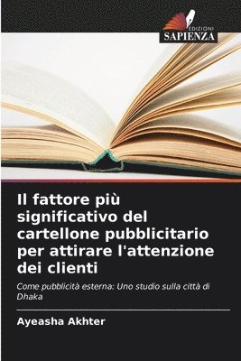 bokomslag Il fattore pi significativo del cartellone pubblicitario per attirare l'attenzione dei clienti