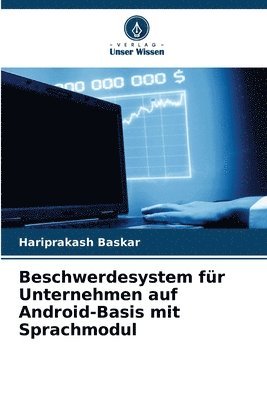 bokomslag Beschwerdesystem fr Unternehmen auf Android-Basis mit Sprachmodul