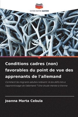 bokomslag Conditions cadres (non) favorables du point de vue des apprenants de l'allemand