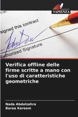 bokomslag Verifica offline delle firme scritte a mano con l'uso di caratteristiche geometriche