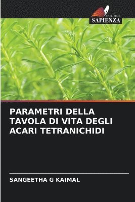 bokomslag Parametri Della Tavola Di Vita Degli Acari Tetranichidi