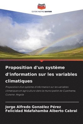 bokomslag Proposition d'un système d'information sur les variables climatiques