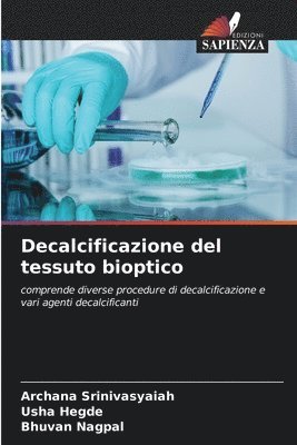 bokomslag Decalcificazione del tessuto bioptico