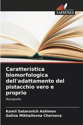 bokomslag Caratteristica biomorfologica dell'adattamento del pistacchio vero e proprio