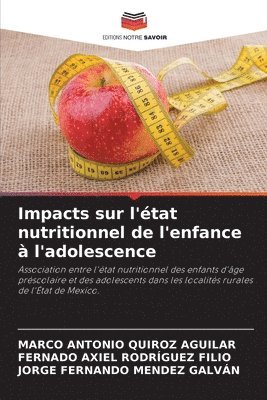 bokomslag Impacts sur l'tat nutritionnel de l'enfance  l'adolescence