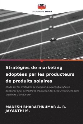 Stratégies de marketing adoptées par les producteurs de produits solaires