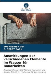 bokomslag Auswirkungen der verschiedenen Elemente im Wasser fr Bauarbeiten