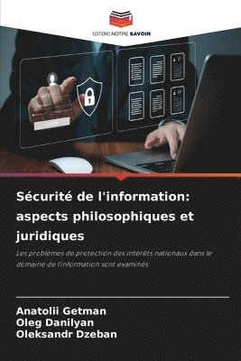 bokomslag Sécurité de l'information