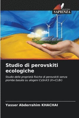 bokomslag Studio di perovskiti ecologiche