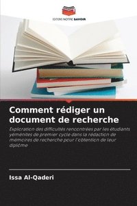 bokomslag Comment rédiger un document de recherche