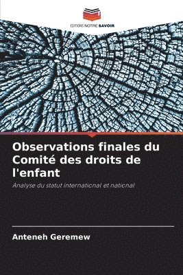 bokomslag Observations finales du Comit des droits de l'enfant