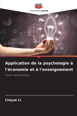 bokomslag Application de la psychologie à l'économie et à l'enseignement