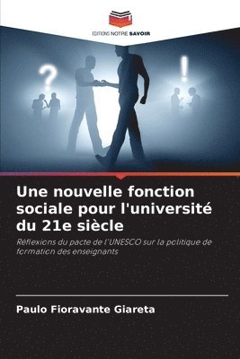 bokomslag nouvelle fonction sociale pour l'université du 21e siècle