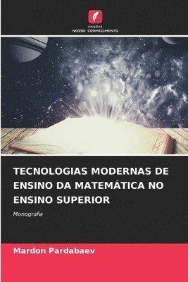 bokomslag Tecnologias Modernas de Ensino Da Matemtica No Ensino Superior