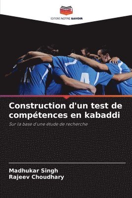 Construction d'un test de comptences en kabaddi 1