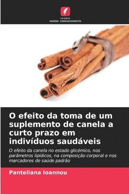 O efeito da toma de um suplemento de canela a curto prazo em indivduos saudveis 1