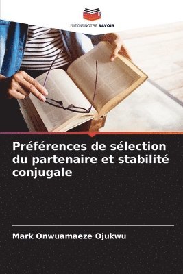 bokomslag Prfrences de slection du partenaire et stabilit conjugale