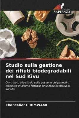 bokomslag Studio sulla gestione dei rifiuti biodegradabili nel Sud Kivu