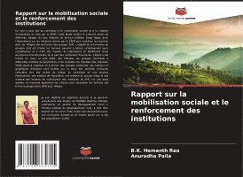 bokomslag Rapport sur la mobilisation sociale et le renforcement des institutions
